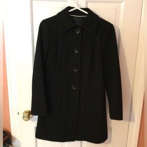 Black pea coat - Banana Republic